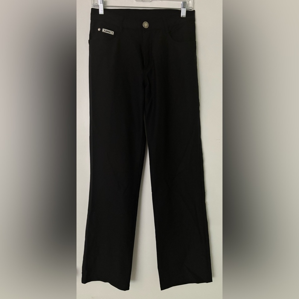 Black Pants with Logo Detail